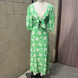 RIVER ISLAND | Brand New Women’s 14 Green Floral Dress
